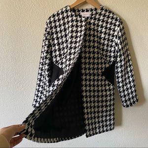 Laundry by Shelli Segal Black And White Coat